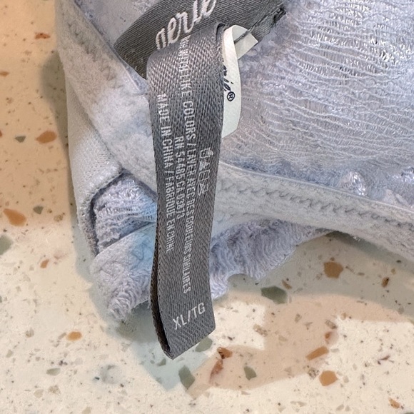 Aerie Padded Wireless Lace Cami Tank Bra Bralette in Light Blue‎ - Picture 6 of 9